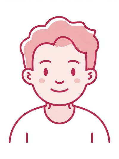 Smiling Boy Illustration Poster.