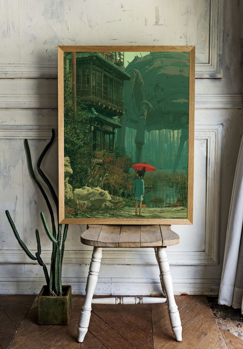 Forest Giant Illustration Poster. — room view 1