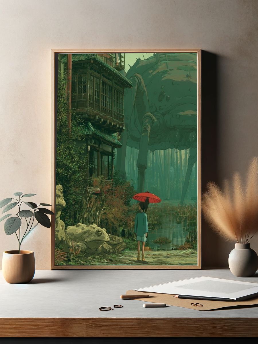 Forest Giant Illustration Poster. — room view 2
