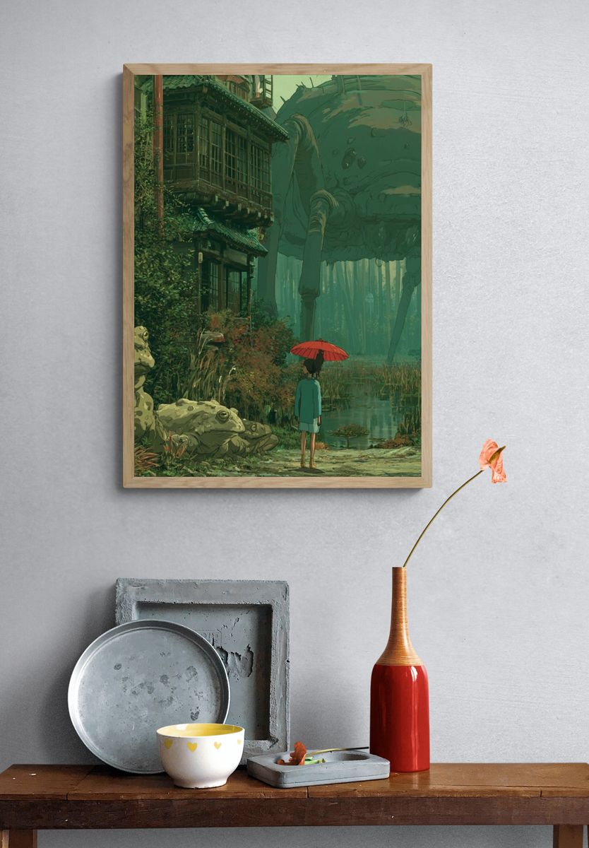 Forest Giant Illustration Poster. — room view 3