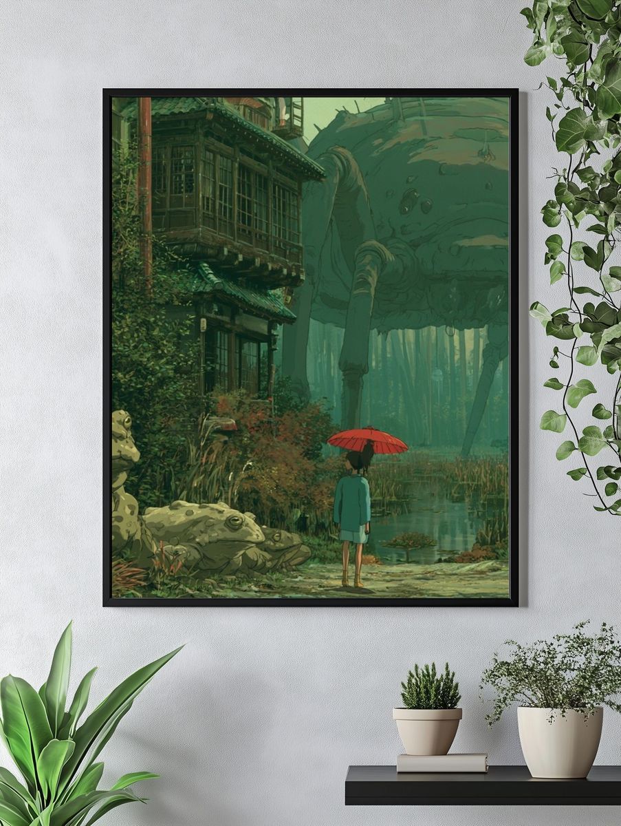 Forest Giant Illustration Poster. — room view 4
