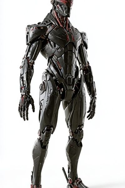Cybernetic Android Sci-Fi Poster.