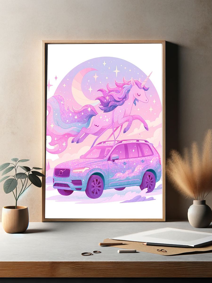Unicorn SUV Dreamscape Poster. — room view 2