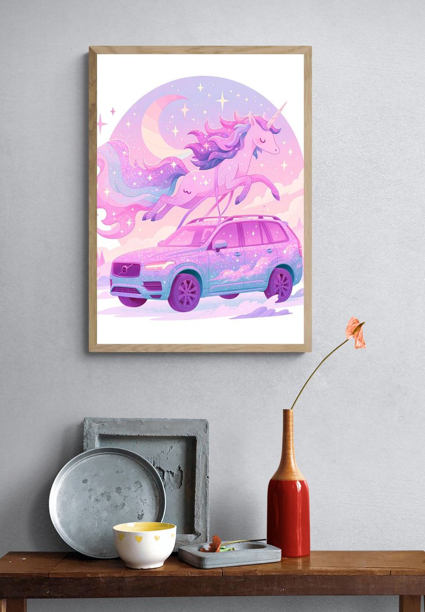 Unicorn SUV Dreamscape Poster. — room view 3