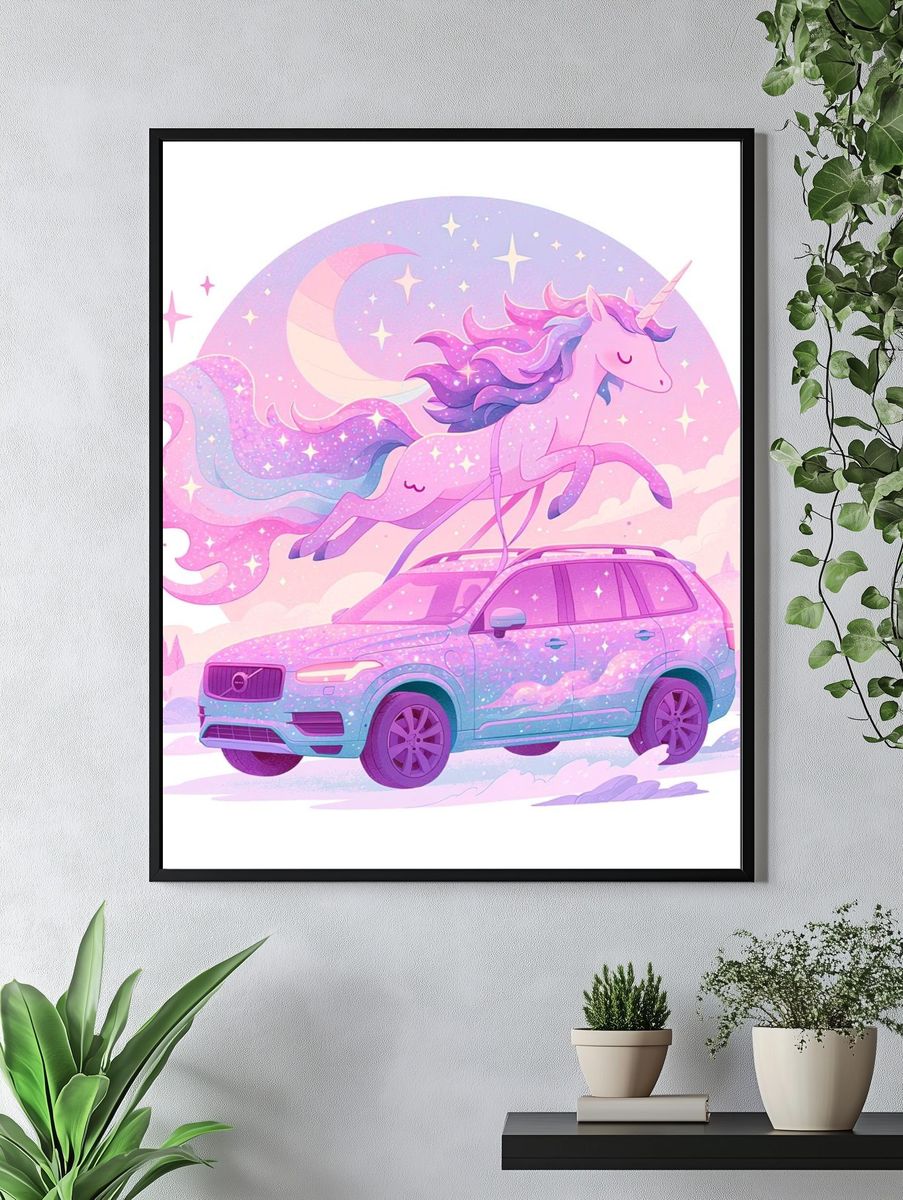 Unicorn SUV Dreamscape Poster. — room view 4