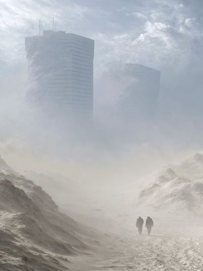 Foggy Dune Cityscape Print.
