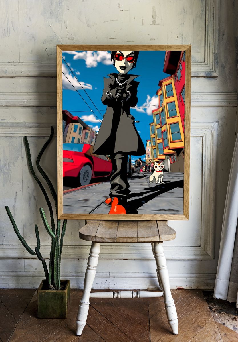Urban Gothic Character Illustration Poster. room preview