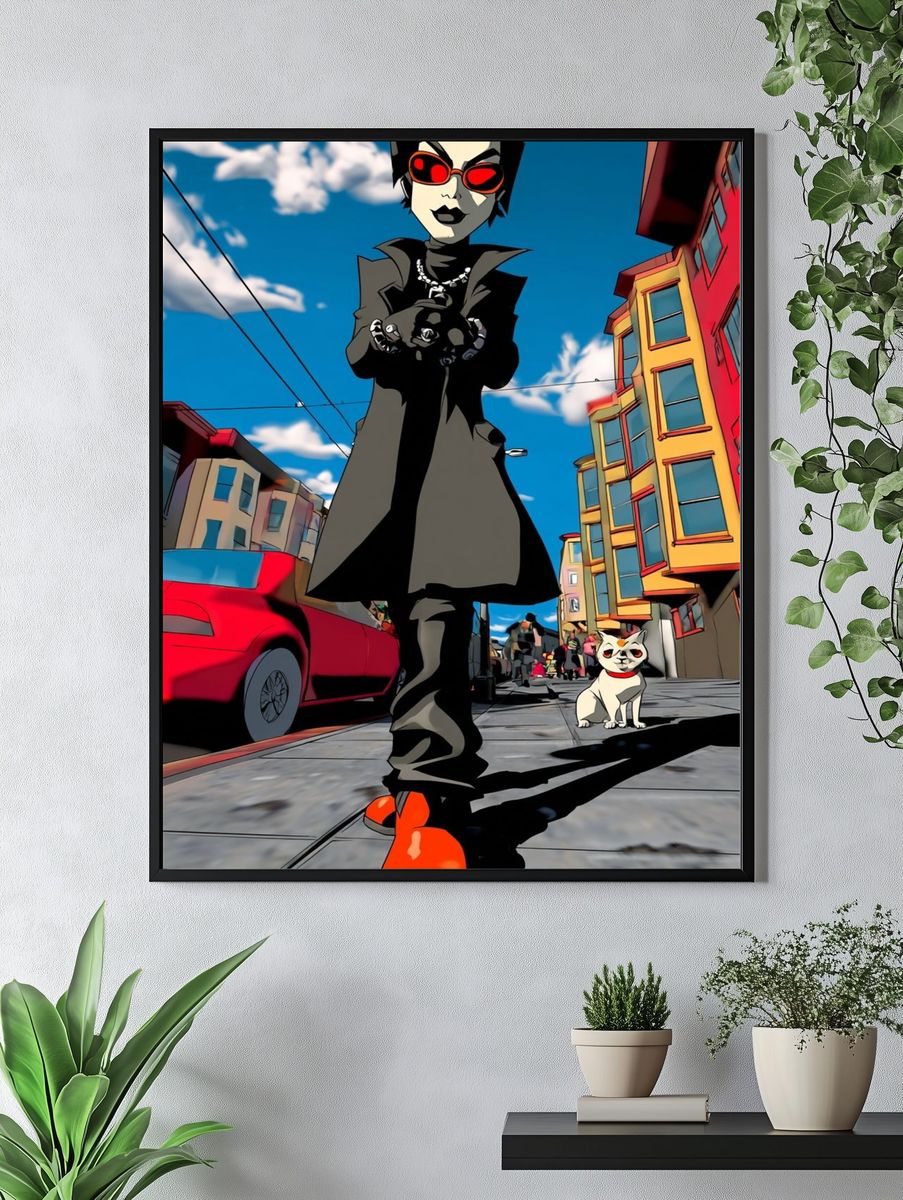 Urban Gothic Character Illustration Poster. — room view 4