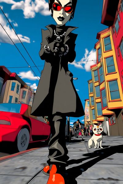 Urban Gothic Character Illustration Poster.
