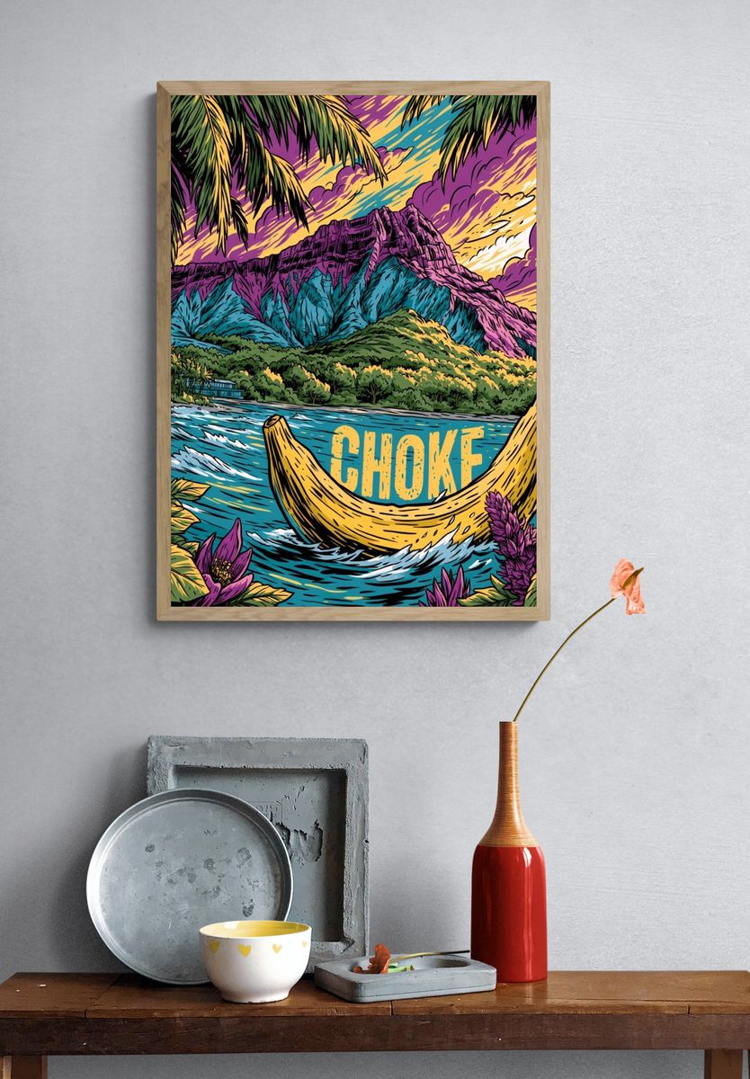 Choke Tropical Surf Poster. — room view 3