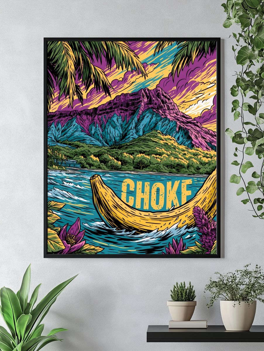 Choke Tropical Surf Poster. — room view 4