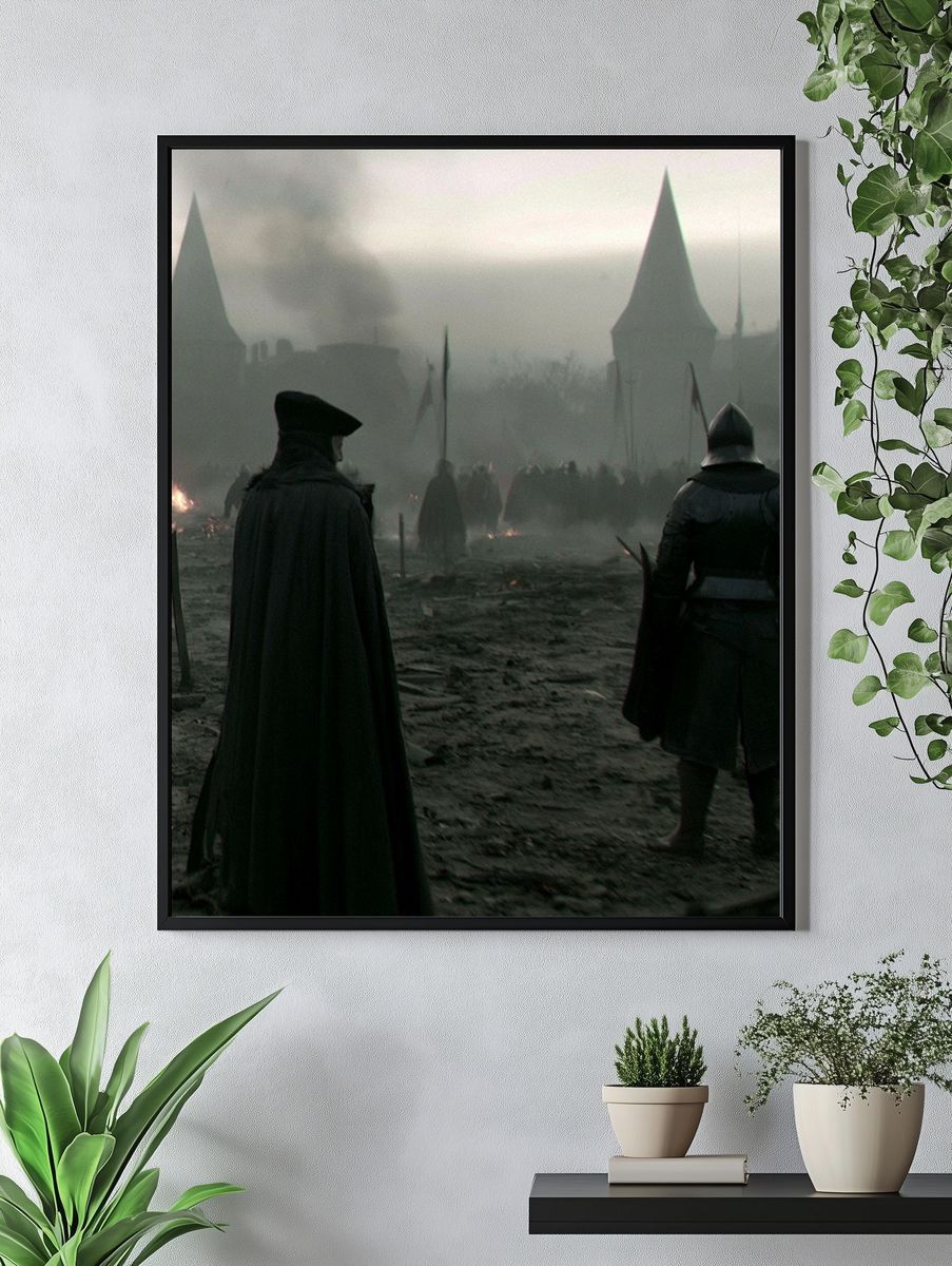 Medieval Siege Dark Fantasy Print. — room view 4