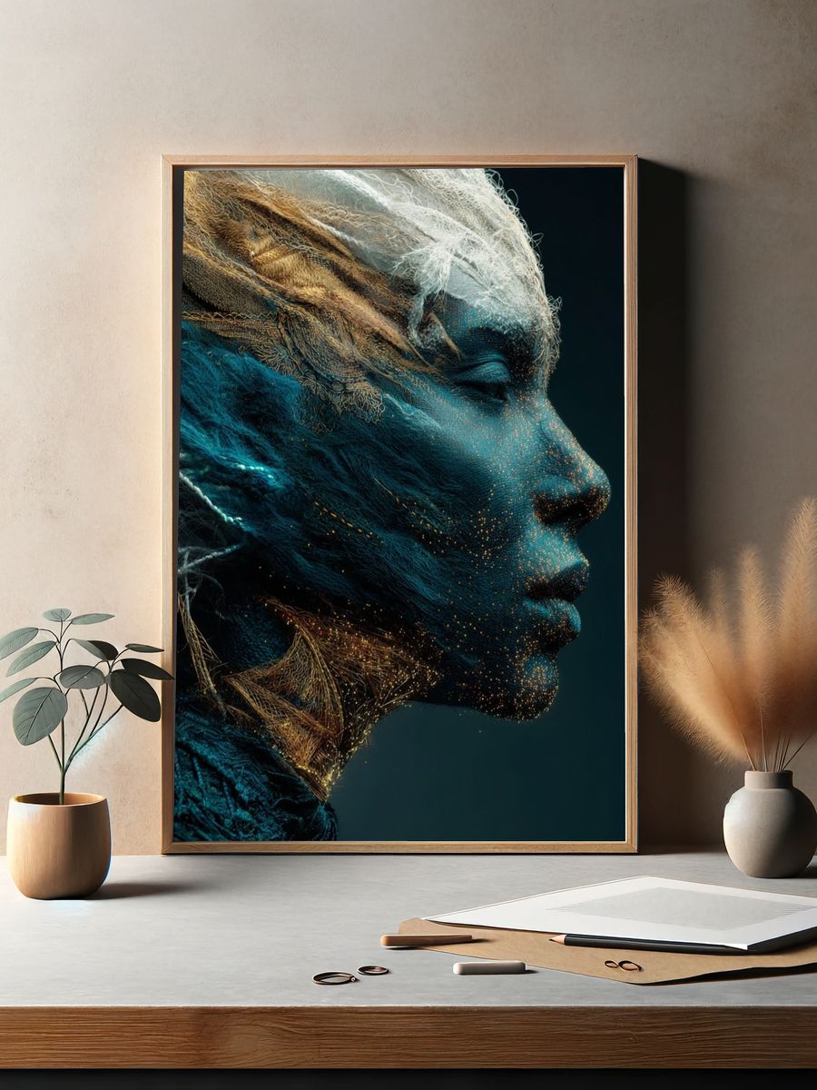 Atibouu Surreal Portrait Print. — room view 2