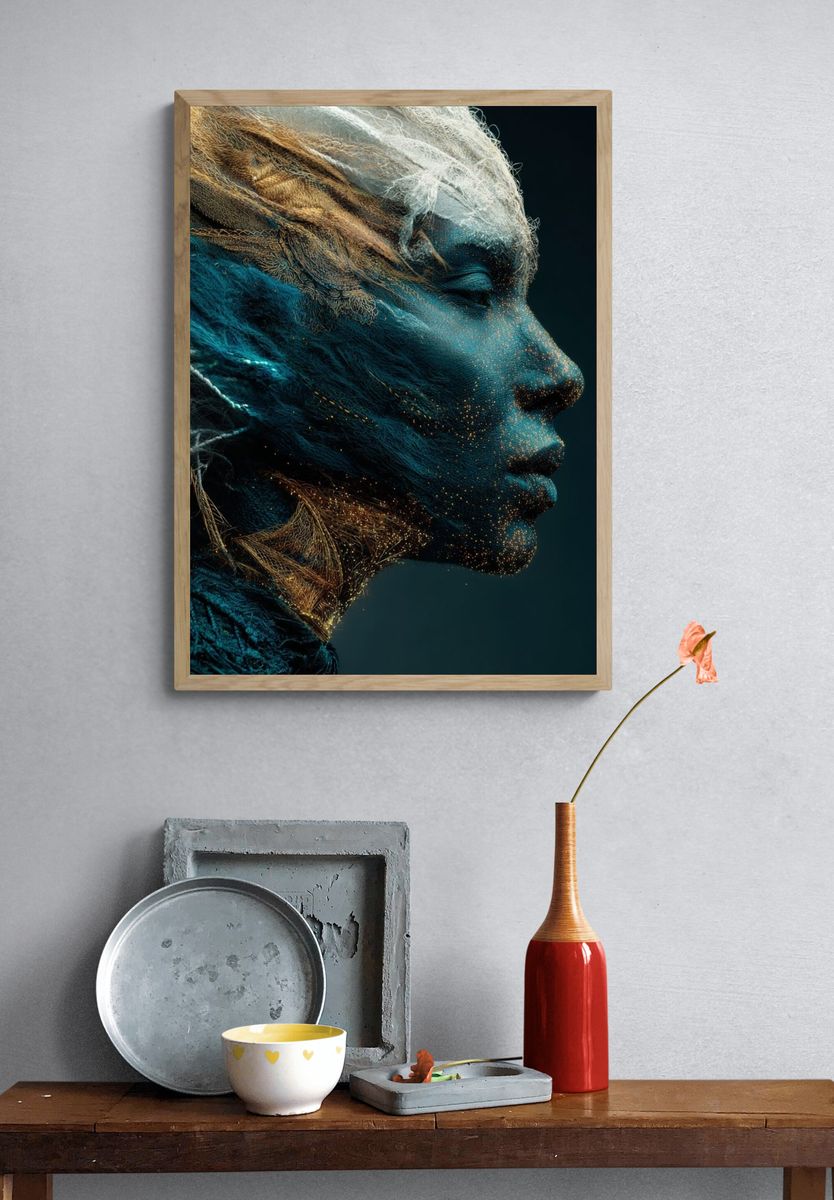 Atibouu Surreal Portrait Print. — room view 3