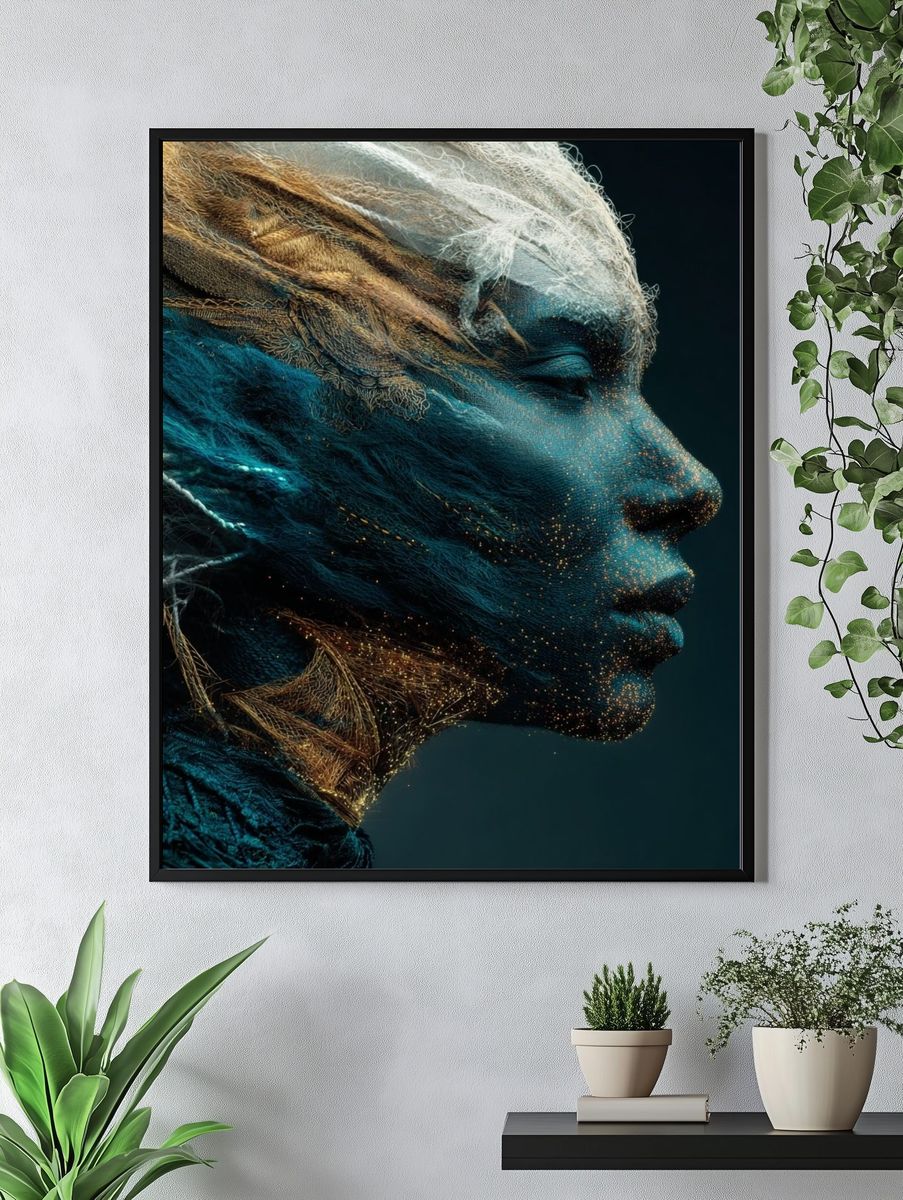 Atibouu Surreal Portrait Print. — room view 4