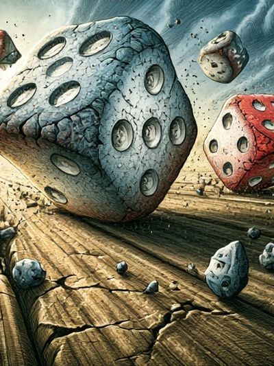 Sky Portal Cityscape Illustration Poster. poster