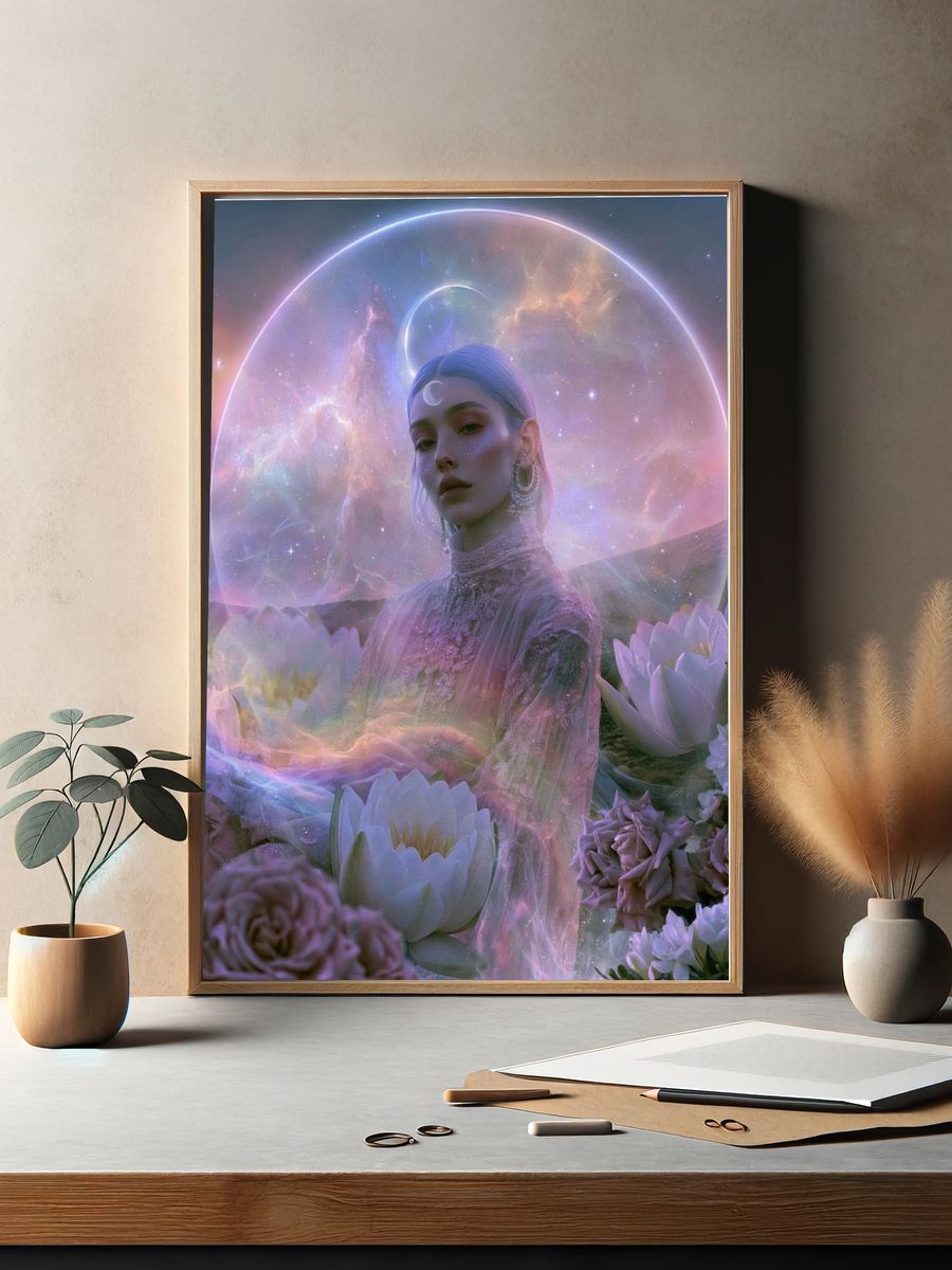 Celestial Dream Portrait Print. — room view 2