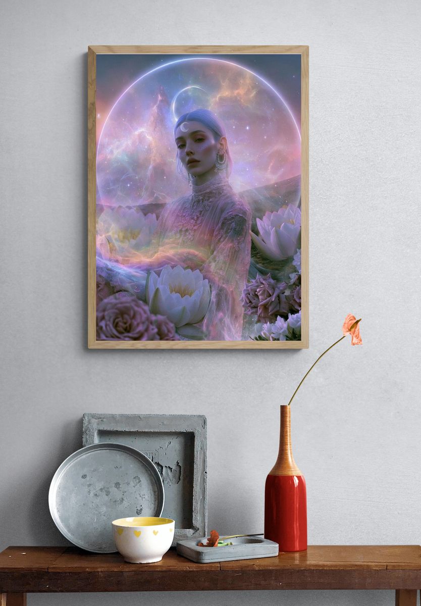 Celestial Dream Portrait Print. — room view 3