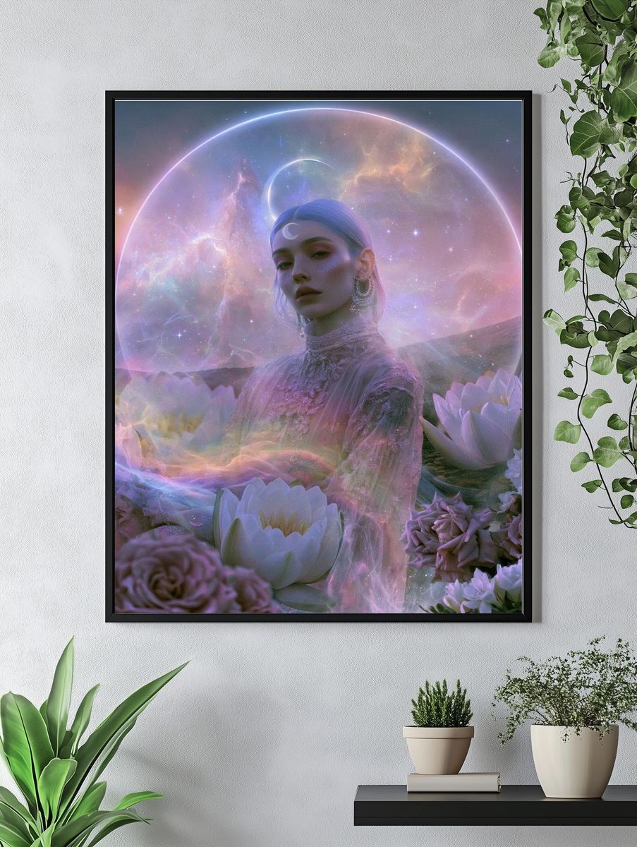 Celestial Dream Portrait Print. — room view 4