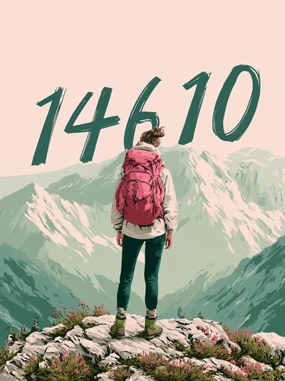 Mountain Hiker 14610 Print. poster