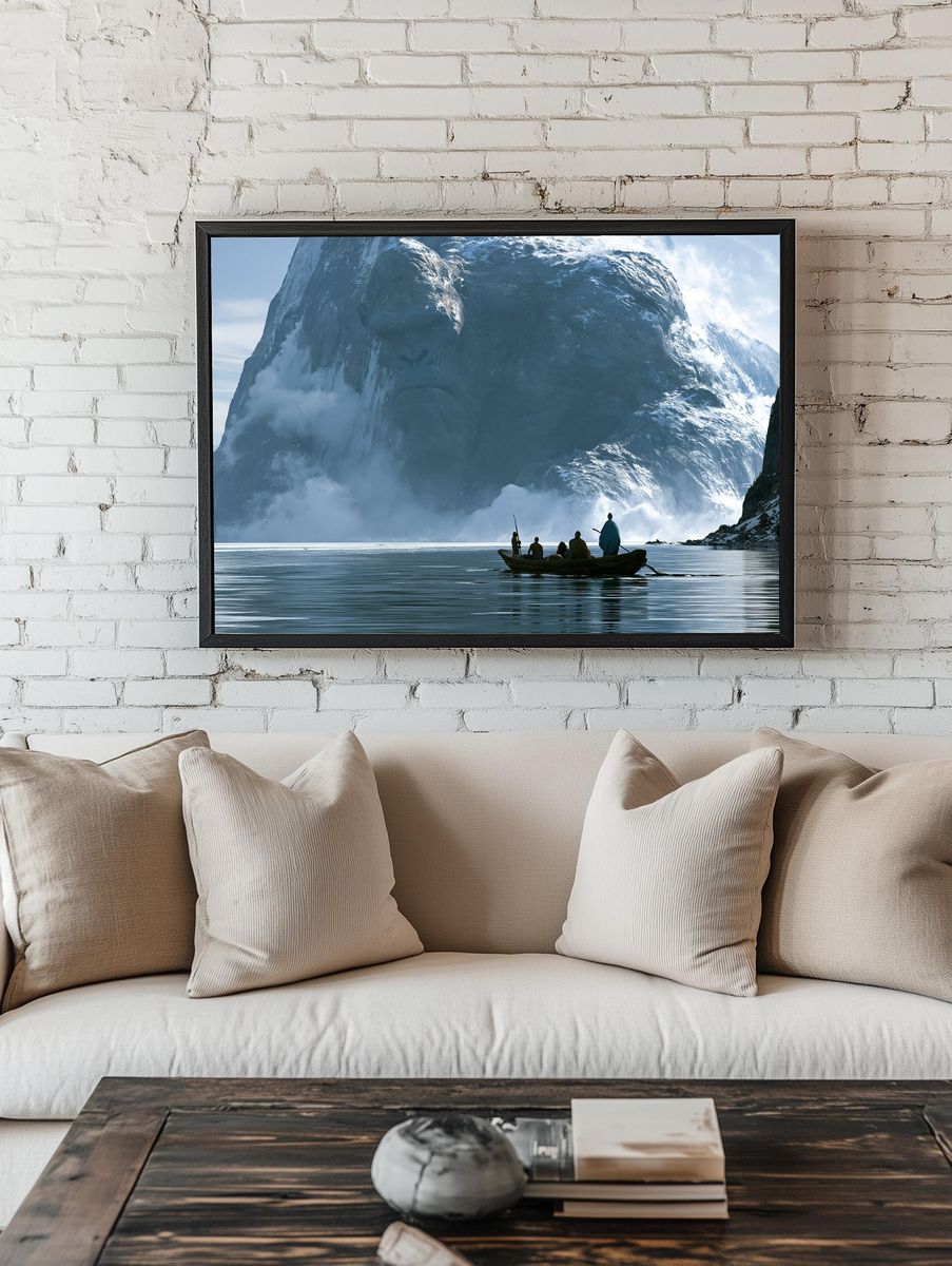 Giant Mountain Ape Landscape Poster. room preview