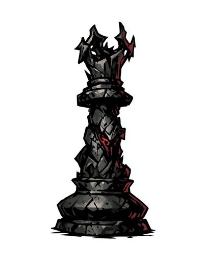 Dark Chess King Illustration Poster.