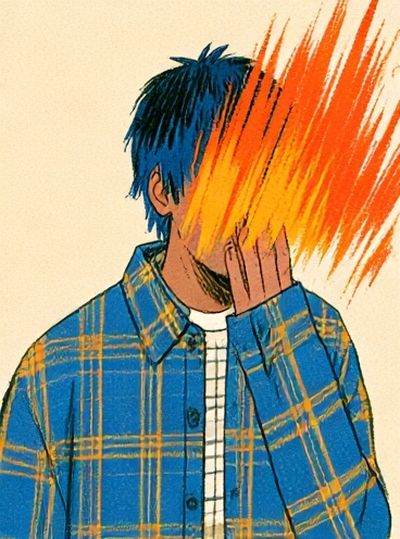 Masked Figure Illustration Poster.
