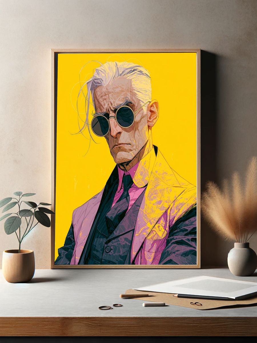 Stylized Portrait Poster. — room view 2