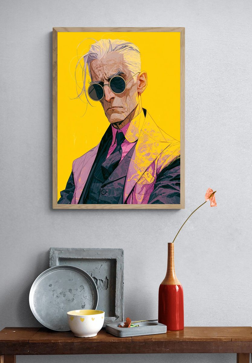 Stylized Portrait Poster. — room view 3