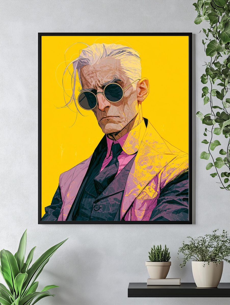 Stylized Portrait Poster. — room view 4