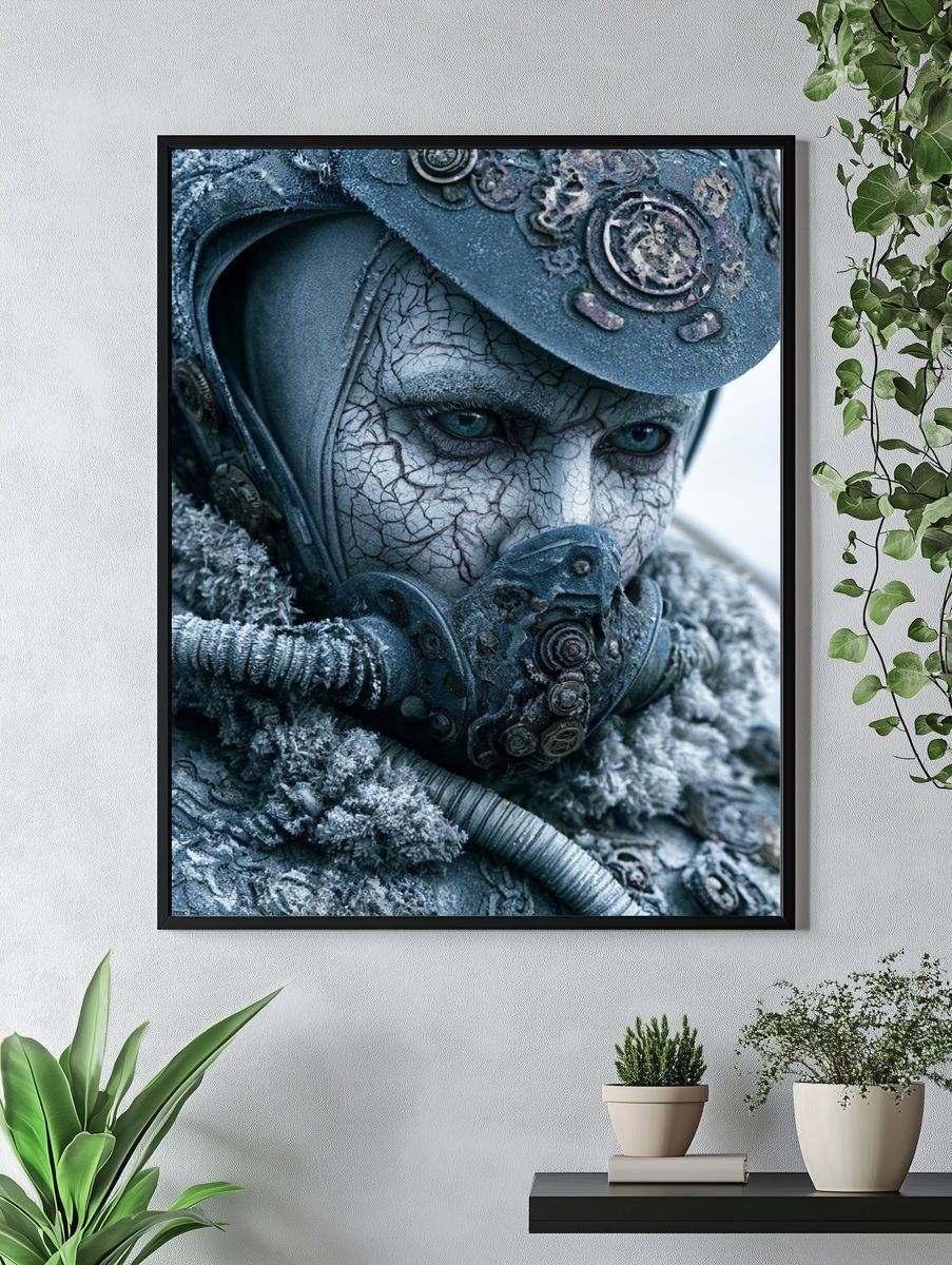Frostbound Cyber Warrior Print. — room view 4
