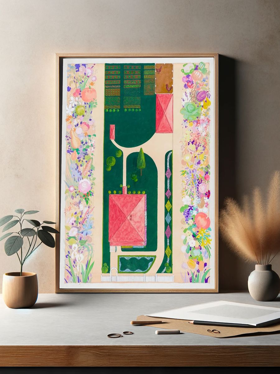 Samuel Harrison House Garden (1936). — room view 2