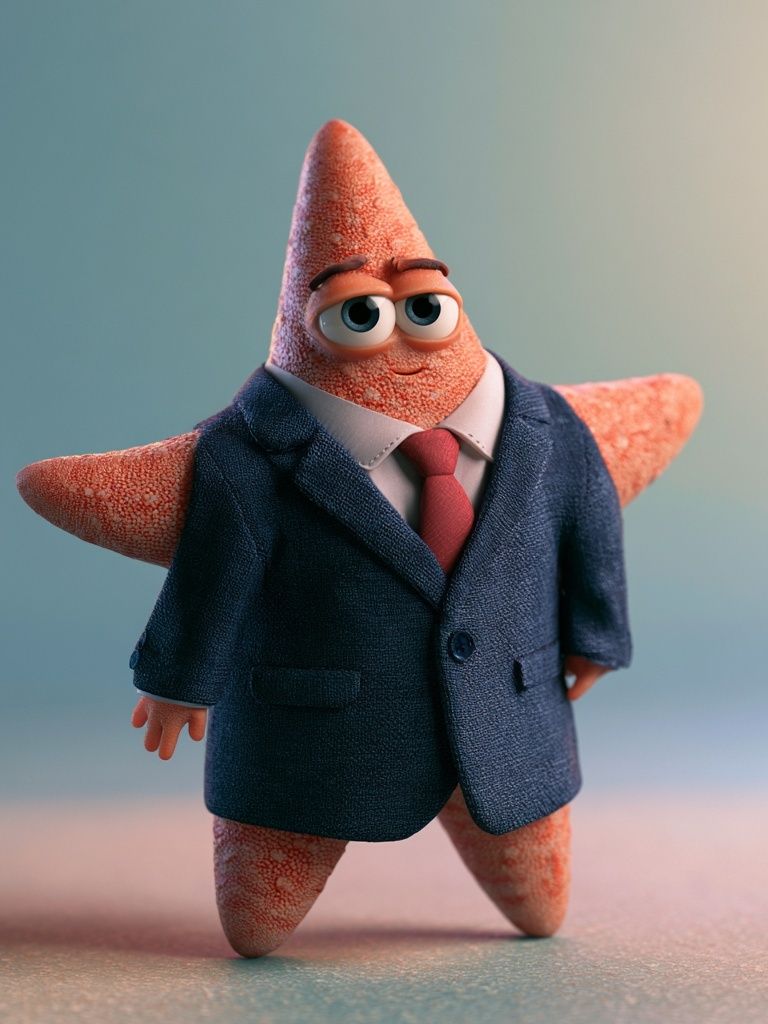 Business Starfish Illustration Poster. poster detail