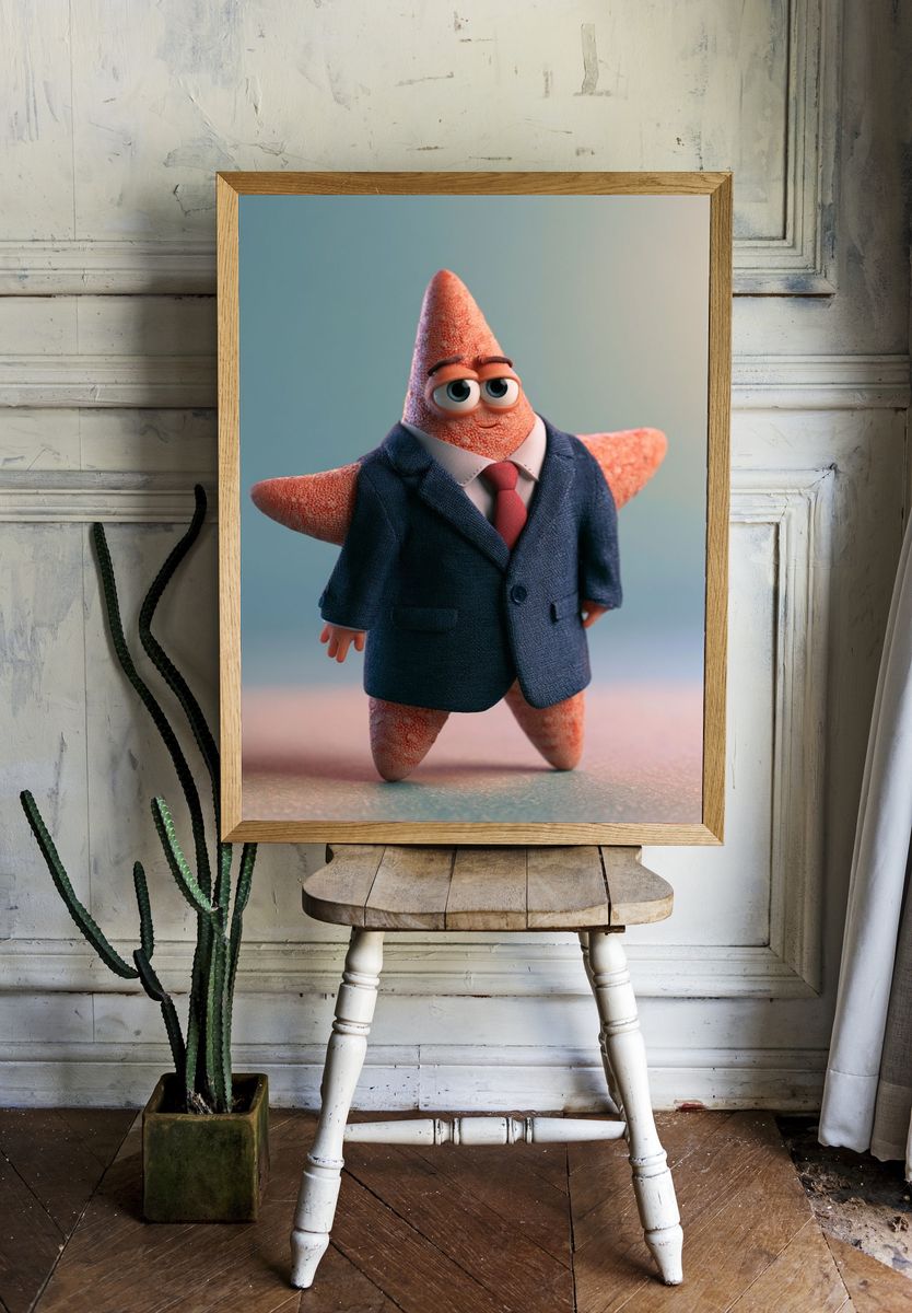 Business Starfish Illustration Poster. room preview