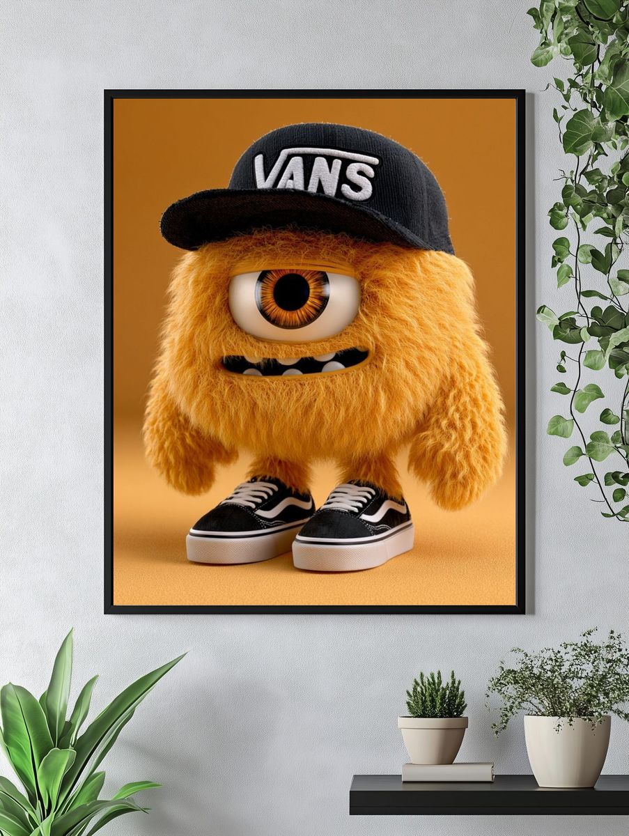 Furry Cyclops Streetwear Poster. — room view 4