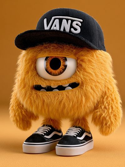 Furry Cyclops Streetwear Poster.