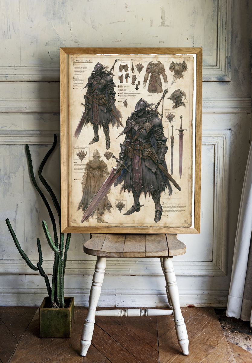 Dark Knight Armor Concept Poster. room preview