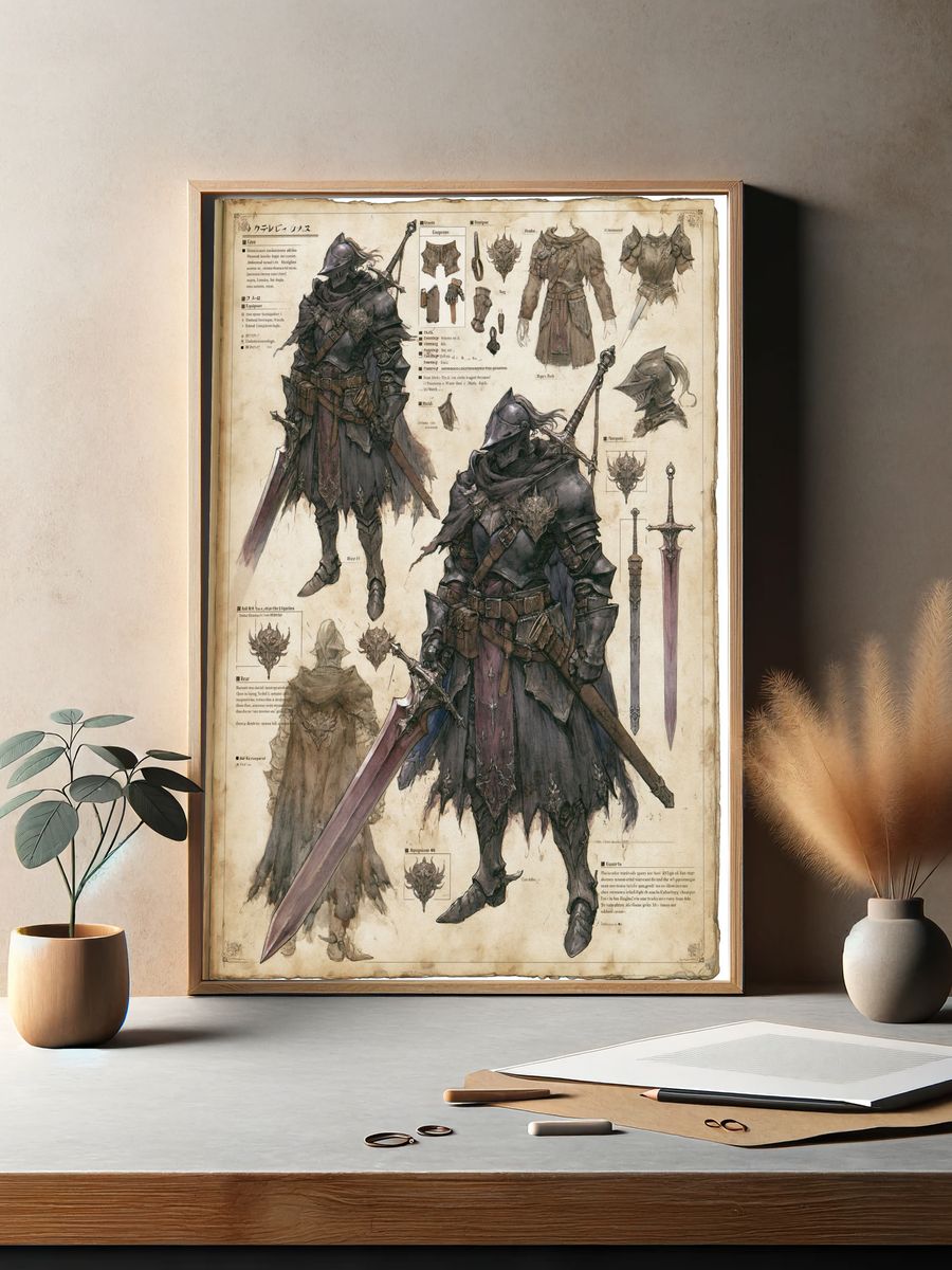 Dark Knight Armor Concept Poster. — room view 2