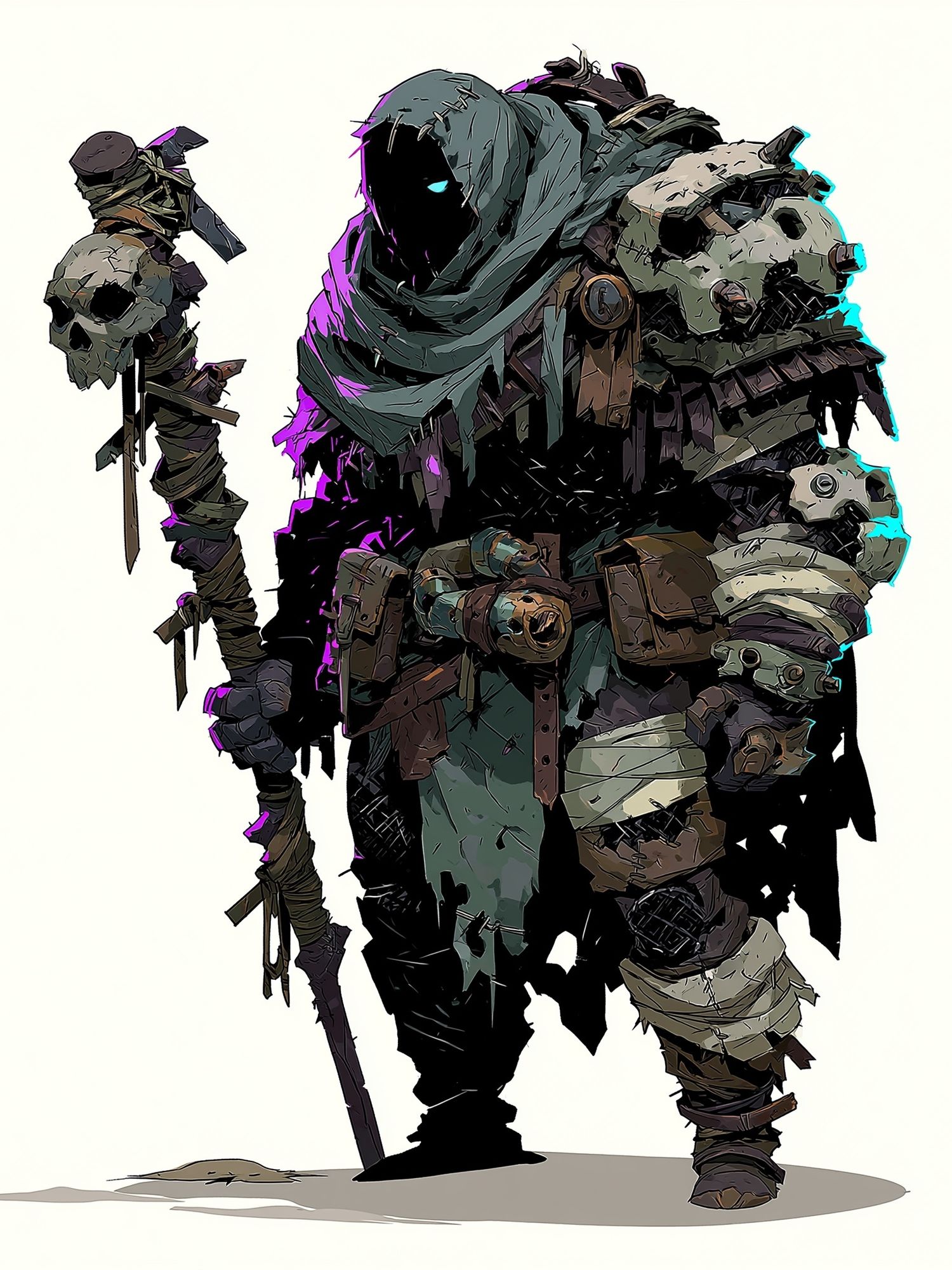 Wraith Warrior Digital Art Print. poster detail