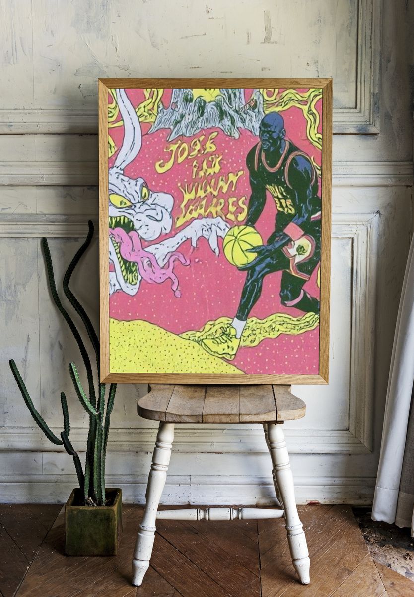 Space Jam Cartoon Poster. room preview