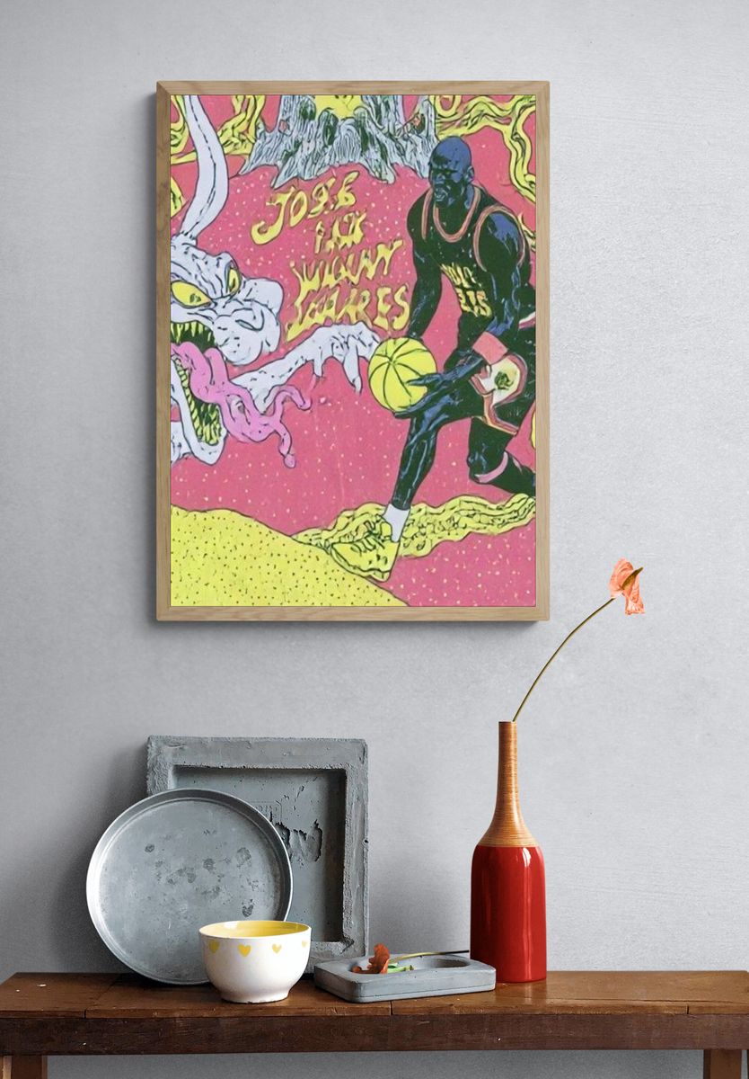 Space Jam Cartoon Poster. — room view 3