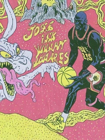 Space Jam Cartoon Poster.