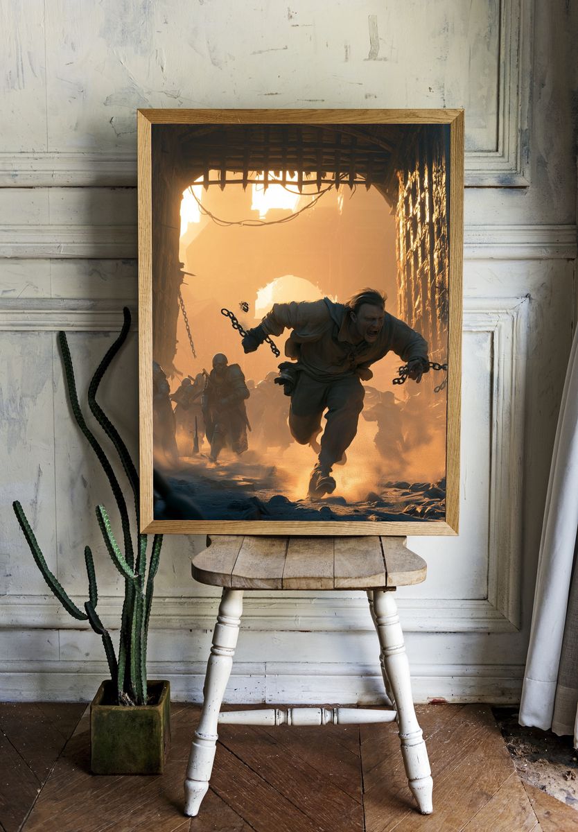 Dungeon Escape Fantasy Print. — room view 1
