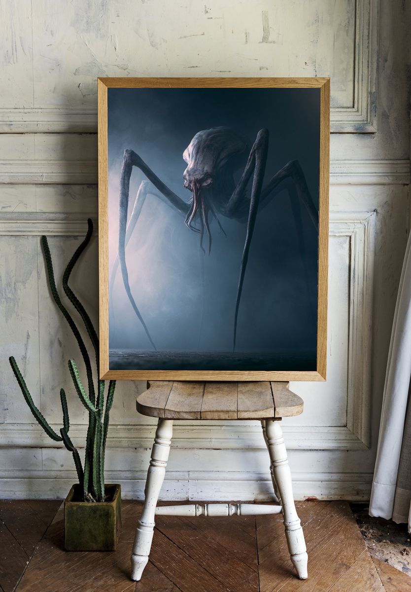 Cosmic Horror Creature Poster. — room view 1
