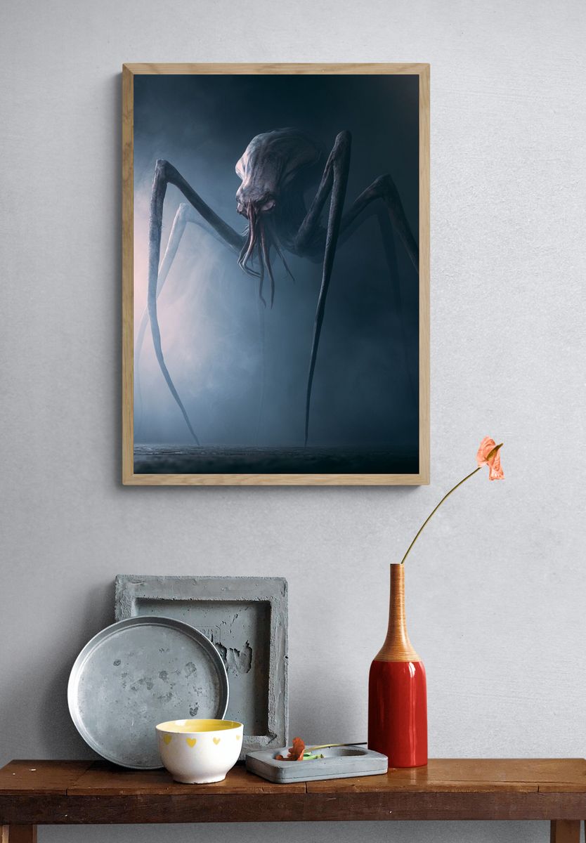 Cosmic Horror Creature Poster. — room view 3