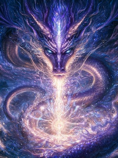 Cosmic Dragon Energy Poster.