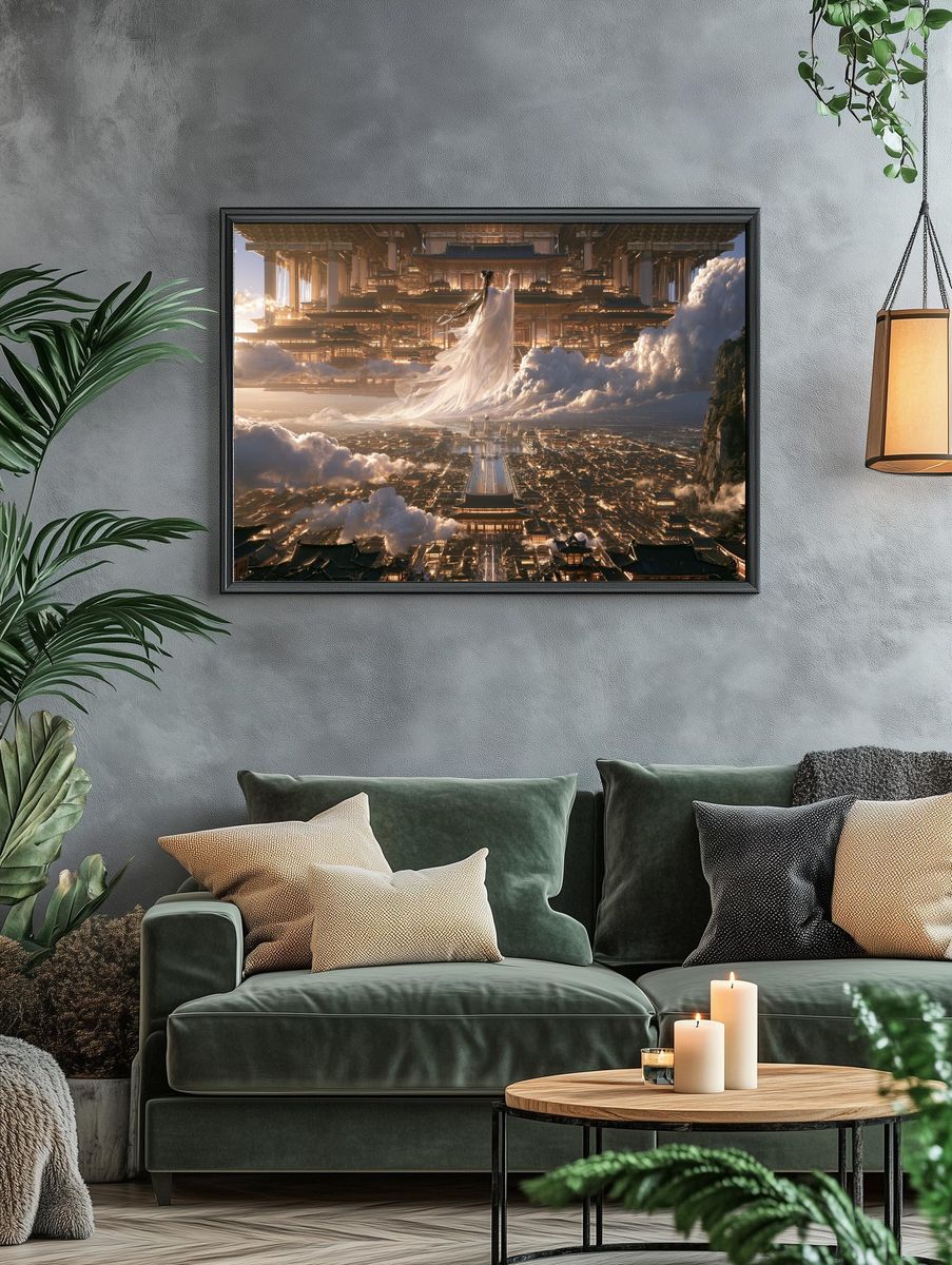 Celestial Palace Fantasy Print. — room view 4