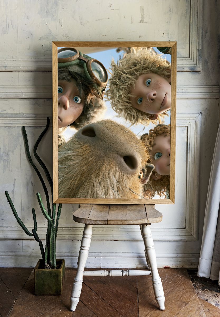 Adventurous Friends Illustration Poster. room preview
