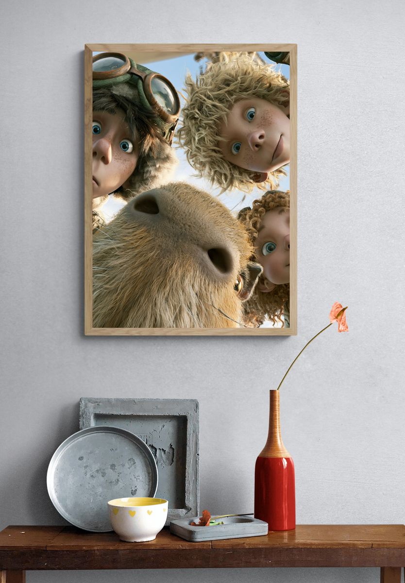 Adventurous Friends Illustration Poster. — room view 3