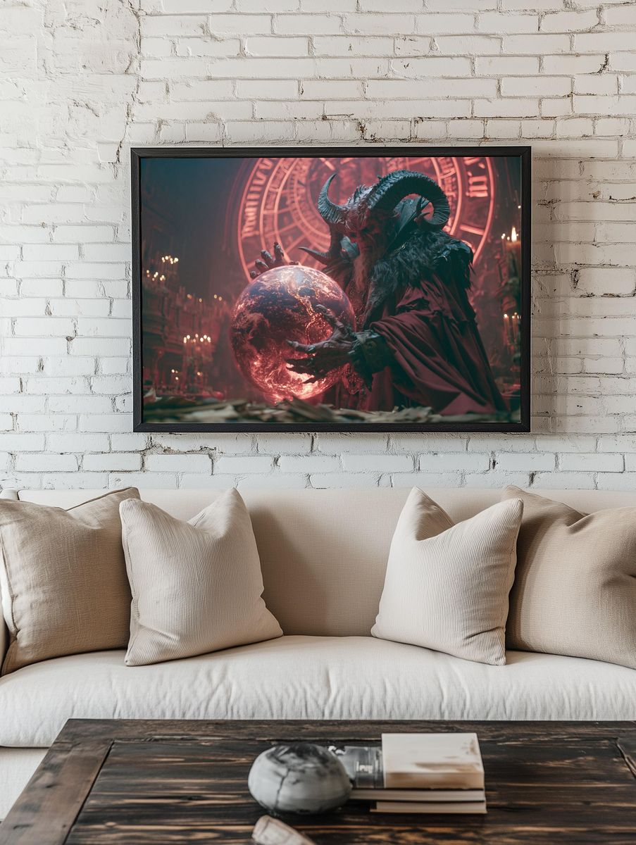 Demonic Ritual Orb Fantasy Poster. — room view 1